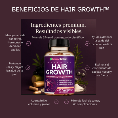HAIR GROWTH™ - Fortalecimiento y crecimiento de cabello